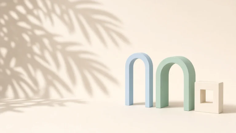 Codex CLI vs Codex App: three soft paper archways in pale blue, green and white standing side by side